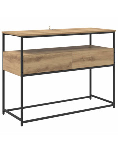 Tavolo consolle Rovere artigianale 100 x 40 x 75 cm 2