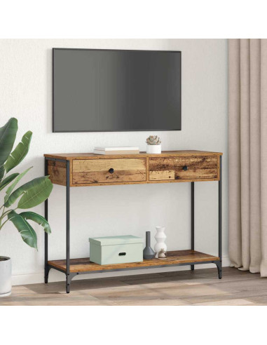 Tavolo consolle con cassetto Legno vecchio 100 x 34,5 x 75 cm