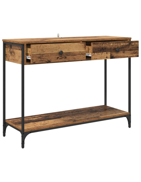 Tavolo consolle con cassetto Legno vecchio 100 x 34,5 x 75 cm