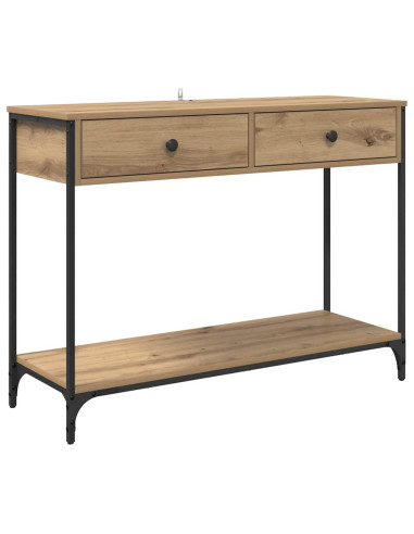 Tavolo consolle Rovere artigianale 100 x 34,5 x 75 cm