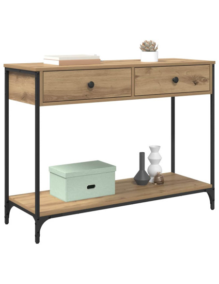 Tavolo consolle Rovere artigianale 100 x 34,5 x 75 cm