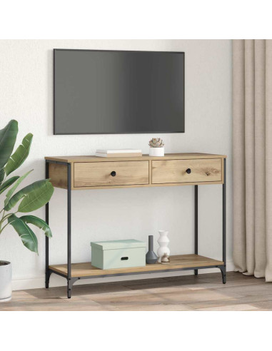 Tavolo consolle Rovere artigianale 100 x 34,5 x 75 cm