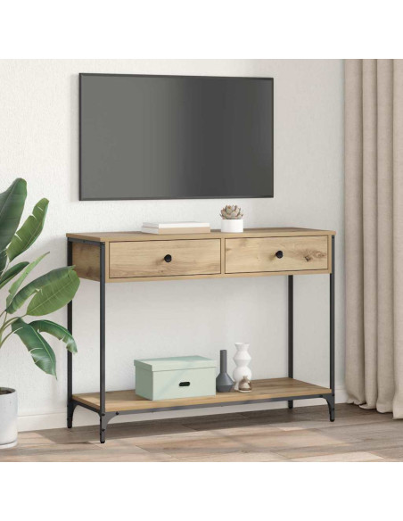 Tavolo consolle Rovere artigianale 100 x 34,5 x 75 cm
