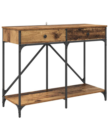Tavolo consolle con cassetto Legno vecchio 100 x 39 x 78,5 cm