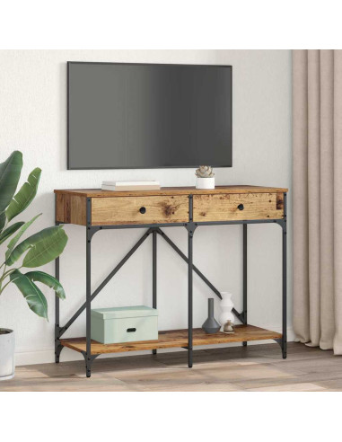 Tavolo consolle con cassetto Legno vecchio 100 x 39 x 78,5 cm