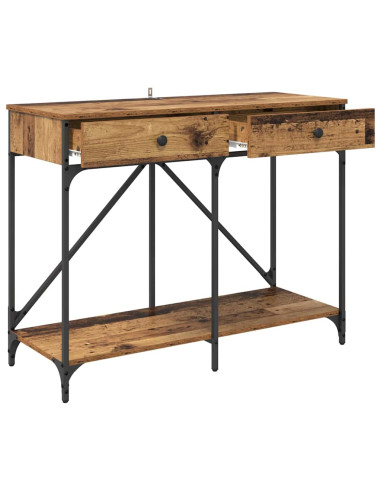 Tavolo consolle con cassetto Legno vecchio 100 x 39 x 78,5 cm