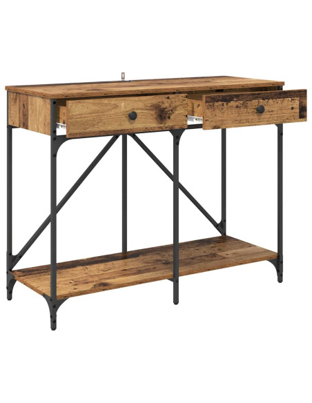 Tavolo consolle con cassetto Legno vecchio 100 x 39 x 78,5 cm