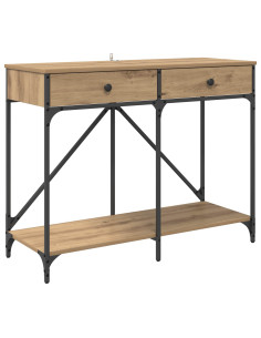 Tavolo consolle Rovere artigianale 100 x 39 x 78,5 cm 2