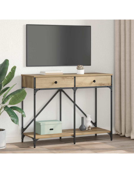 Tavolo consolle Rovere artigianale 100 x 39 x 78,5 cm