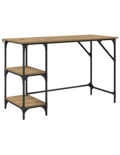 Scrivania Rovere artigianale 120 x 50 x 75 cm Legno multistrato 2