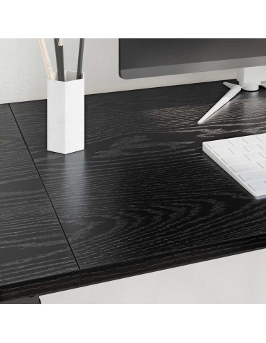 Scrivania Rovere Nero 120 x 50 x 75 cm Legno multistrato