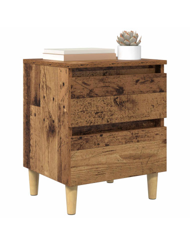 Armadietto per letto con cassetto Legno vecchio 40 x 35 x 50 cm