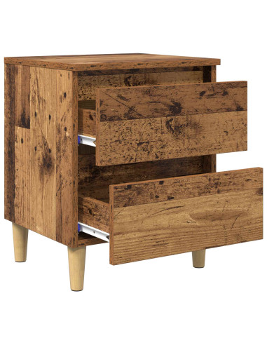 Armadietto per letto con cassetto Legno vecchio 40 x 35 x 50 cm