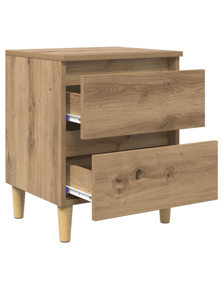 Armadietto per letto Rovere artigianale 40 x 35 x 50 cm