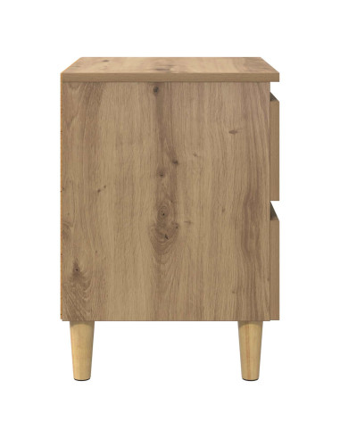 Mobiletti da letto 2 pcs Rovere artigianale 40 x 35 x 50 cm