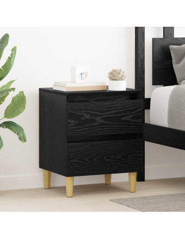 Mobiletti da letto 2 pcs Rovere Nero 40 x 35 x 50 cm