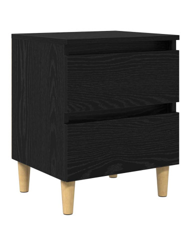 Mobiletti da letto 2 pcs Rovere Nero 40 x 35 x 50 cm
