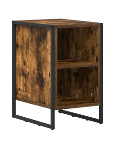Comodino Rovere Fumè 39.5 x 30 x 50 cm Legno multistrato 2