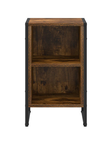 Comodino Rovere Fumè 39.5 x 30 x 50 cm Legno multistrato