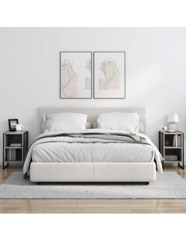 Comodino 2 pcs Grigio Sonoma 39.5 x 30 x 50 cm