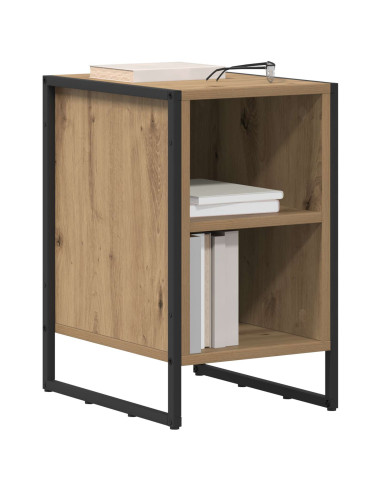 Comodino Rovere Artigianale 39.5 x 30 x 50 cm Legno multistrato