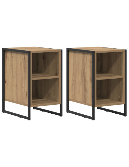 Comodino 2 pcs Rovere Artigianale 39.5 x 30 x 50 cm
