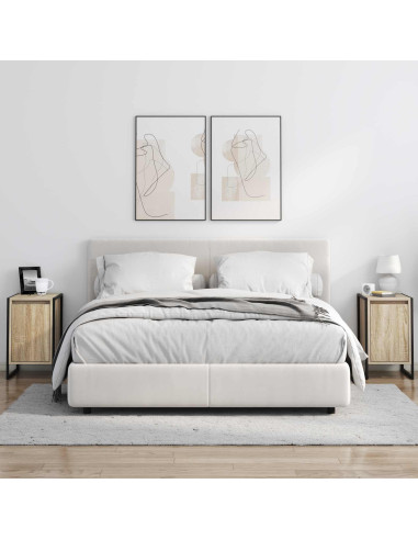 Comodino Sonoma 39,5 x 30 x 50 cm Legno multistrato