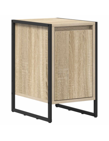 Comodino 2 pcs Sonoma 39,5 x 30 x 50 cm Legno multistrato