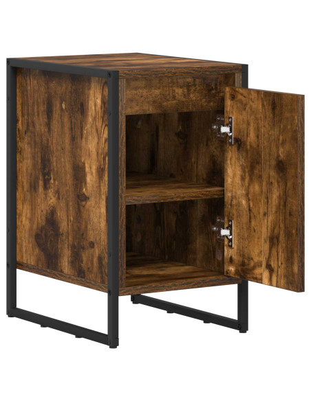 Comodino Quercia Fumosa 39,5 x 30 x 50 cm Legno multistrato