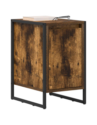 Comodino 2 pcs Quercia Fumosa 39,5 x 30 x 50 cm