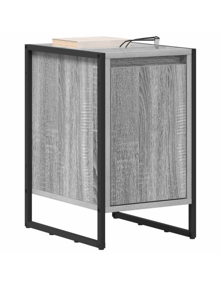 Comodino 2 pcs Grigio Sonoma 39,5 x 30 x 50 cm