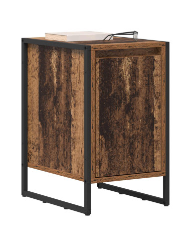 Comodino 2 pcs Legno vecchio 39,5 x 30 x 50 cm