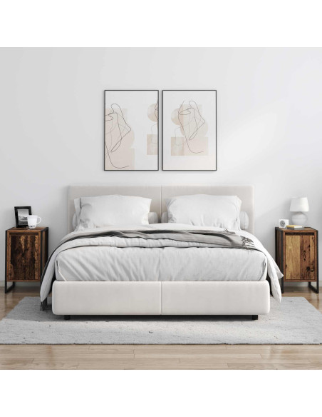 Comodino 2 pcs Legno vecchio 39,5 x 30 x 50 cm