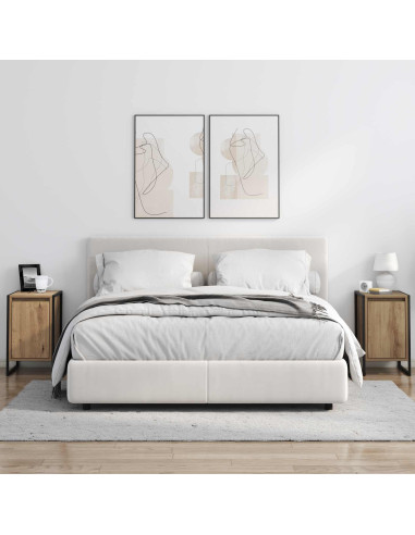 Comodino Rovere Artigianale 39,5 x 30 x 50 cm Legno multistrato