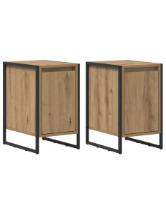 Comodino 2 pcs Rovere Artigianale 39,5 x 30 x 50 cm 2