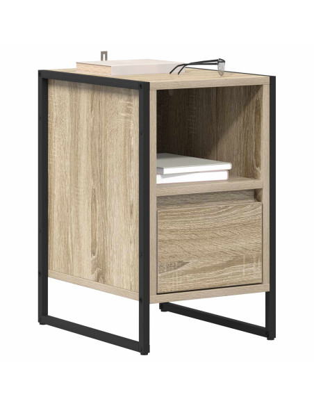 Comodino Sonoma 39,5 x 30 x 50 cm Legno multistrato