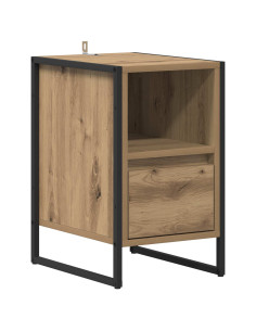 Comodino Rovere Artigianale 39,5 x 30 x 50 cm Legno multistrato 2