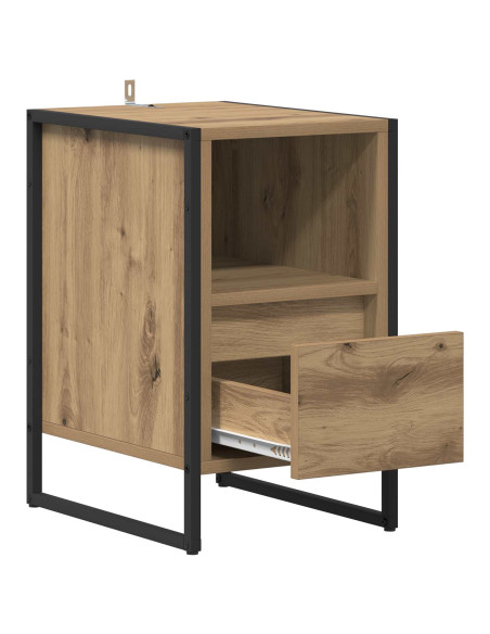 Comodino Rovere Artigianale 39,5 x 30 x 50 cm Legno multistrato