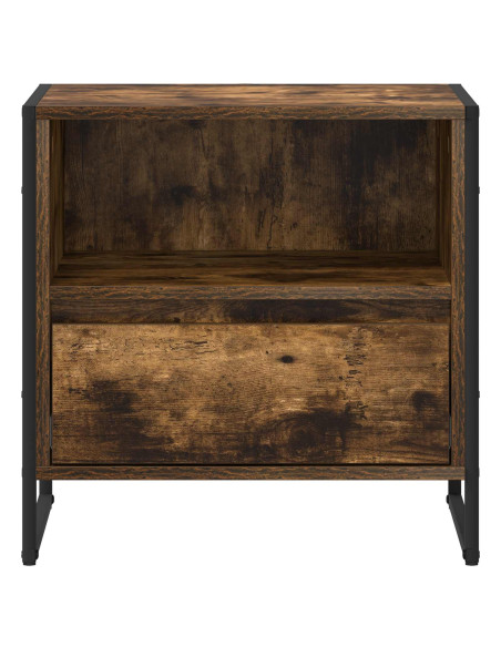 Comodino Quercia Fumosa 50 x 39,5 x 50 cm Legno multistrato