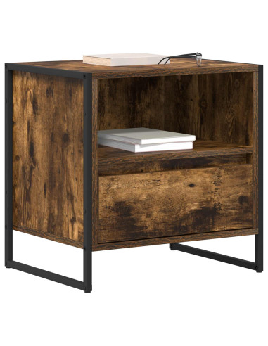 Comodino con cassetto 2 pcs Quercia Fumosa 50 x 39,5 x 50 cm
