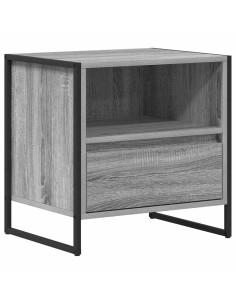 Comodino Grigio Sonoma 50 x 39,5 x 50 cm Legno multistrato 2