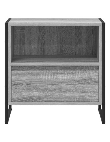 Comodino Grigio Sonoma 50 x 39,5 x 50 cm Legno multistrato