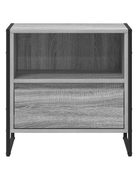 Comodino Grigio Sonoma 50 x 39,5 x 50 cm Legno multistrato