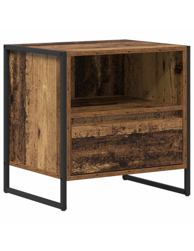 Comodino con cassetto 2 pcs Legno vecchio 50 x 39,5 x 50 cm