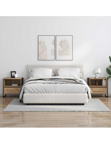 Comodino 2 pcs Rovere Artigianale 50 x 39,5 x 50 cm