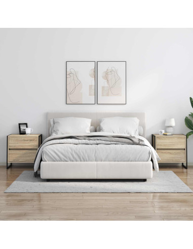 Comodino Sonoma 50 x 39.5 x 50 cm Legno multistrato