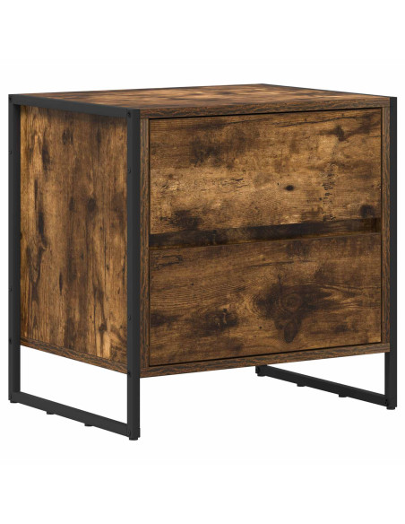 Comodino Quercia Fumosa 50 x 39.5 x 50 cm Legno multistrato