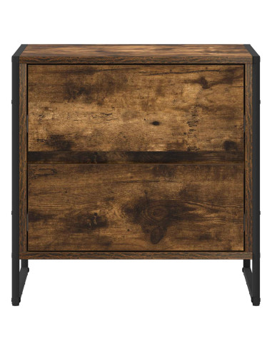 Comodino Quercia Fumosa 50 x 39.5 x 50 cm Legno multistrato