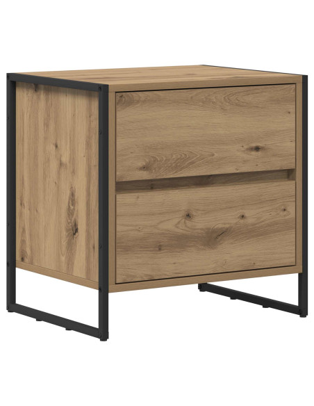 Comodino Rovere Artigianale 50 x 39.5 x 50 cm Legno multistrato