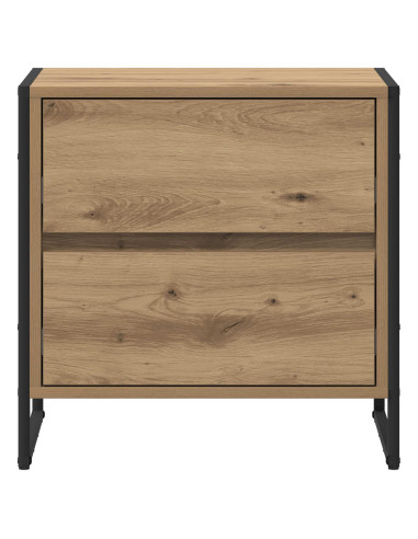 Comodino Rovere Artigianale 50 x 39.5 x 50 cm Legno multistrato